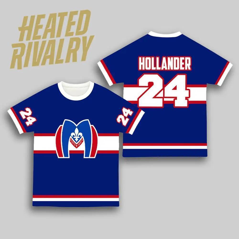 Áo Shane Hollander Ice Hockey Jersey - Thời Trang Thể Thao, Thoáng Khí, Nhanh Khô