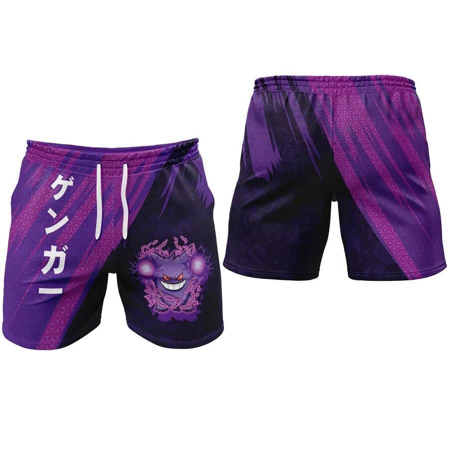 Bandai Pokemon World Ngoại Vi Bỏ Túi Quái Vật Tập Gym Quần Short Người Lớn Trẻ Em 3D In Quần Short M