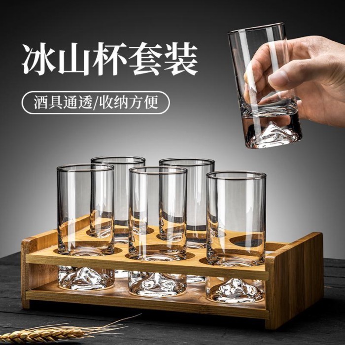 ♞,♘,♙Hai Ly Rượu Trắng Liang, Bộ Chia Rượu Cao Cấp Nhẹ Sang Trọng, Bộ Gia Đình, Ly Rượu Thủy Tinh Mộ