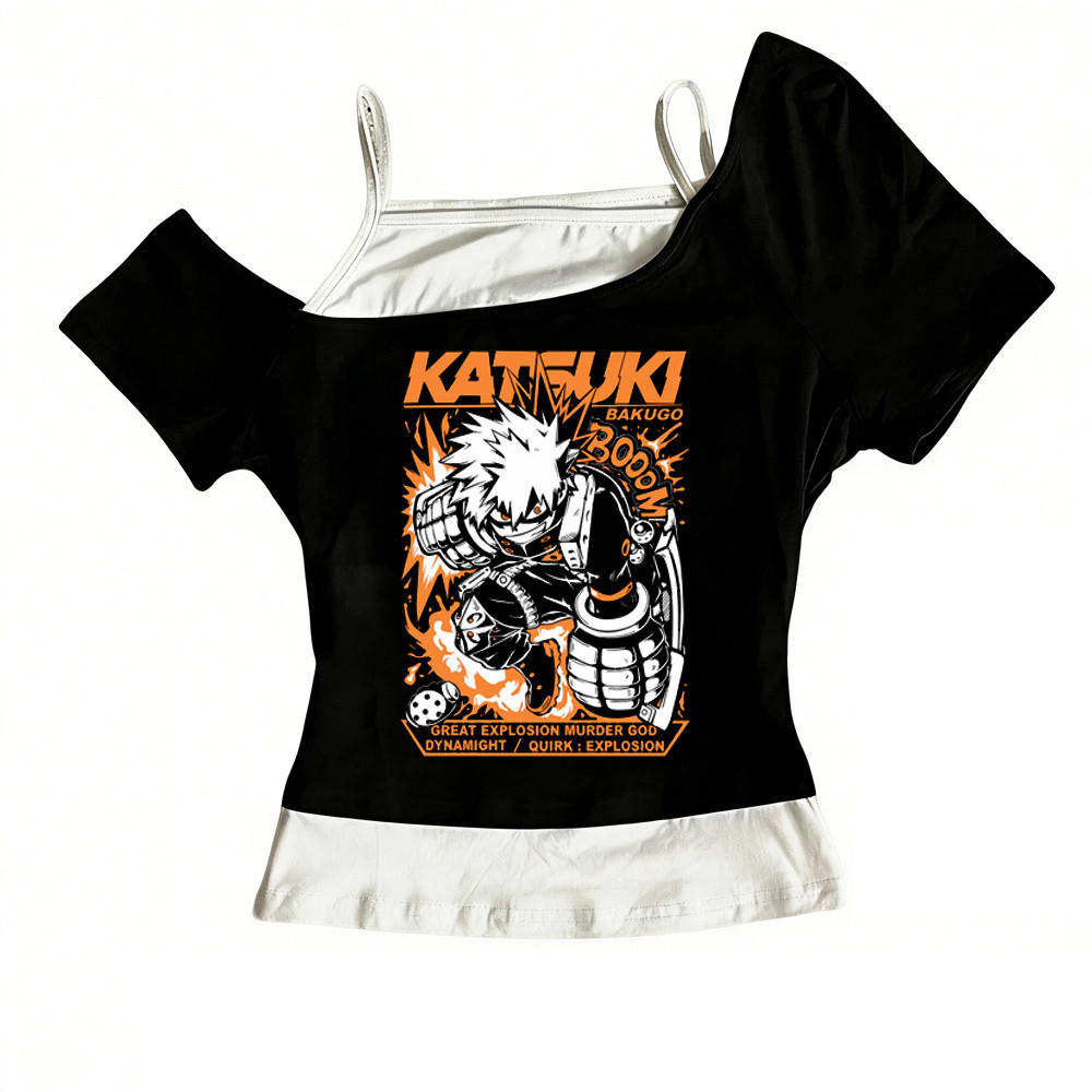 Bộ Croptop Gothic Shoujo Style - Dễ Thương Cho Cô Gái Harajuku Dạo Phố