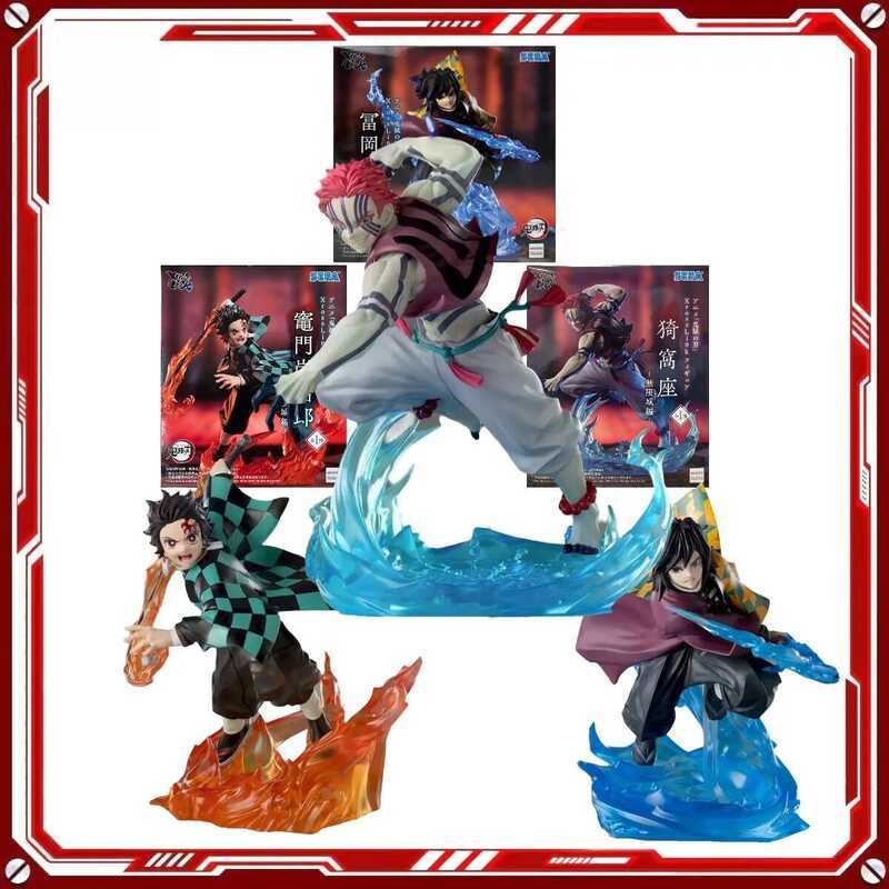 Bộ SEGA XrossLink Demon Slayer: Tanjiro Kamado, Akaza, Giyuu - Mô nhân vật anime, đồ chơi mô hình hà