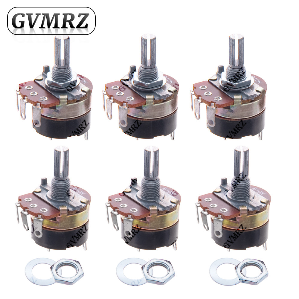 2 Cái / 5 Chiếc WH138 Điện Trở Biến Áp 5K 10K VR Điện Trở Chiều Dài 20 cm 20K 50K 100K 250K 500K Ohm