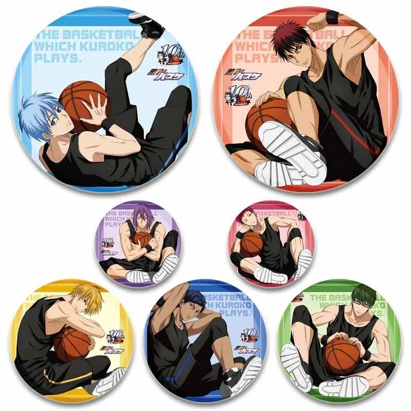 Huy Hiệu Anime Kuroko với Nhân Vật Ryota Kise và Kagami Taiga - Phù Hợp Cho Cosplay và Bộ Sưu Tập