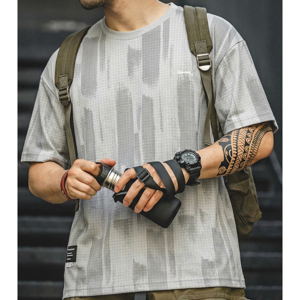 Wuluwear Áo thun nam thiết kế lưới thoáng khí,quick-dry phù hợp vận động ngoài trời | BigBuy360 - bigbuy360.vn