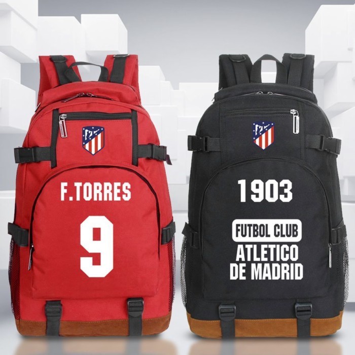 Ba lô học sinh ba lô Atletico Madrid Atletico Madrid Túi đi học bóng đá nam Antoinette Torres