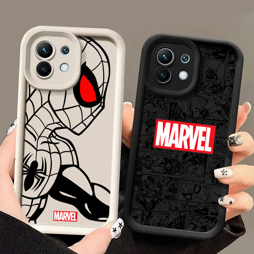 Ốp Điện Thoại Marvel Comics Spiderman Ironman Cho Xiaomi 17 Pro 15 Utra 13T 14T 15T Pro POCO M7 M6 5