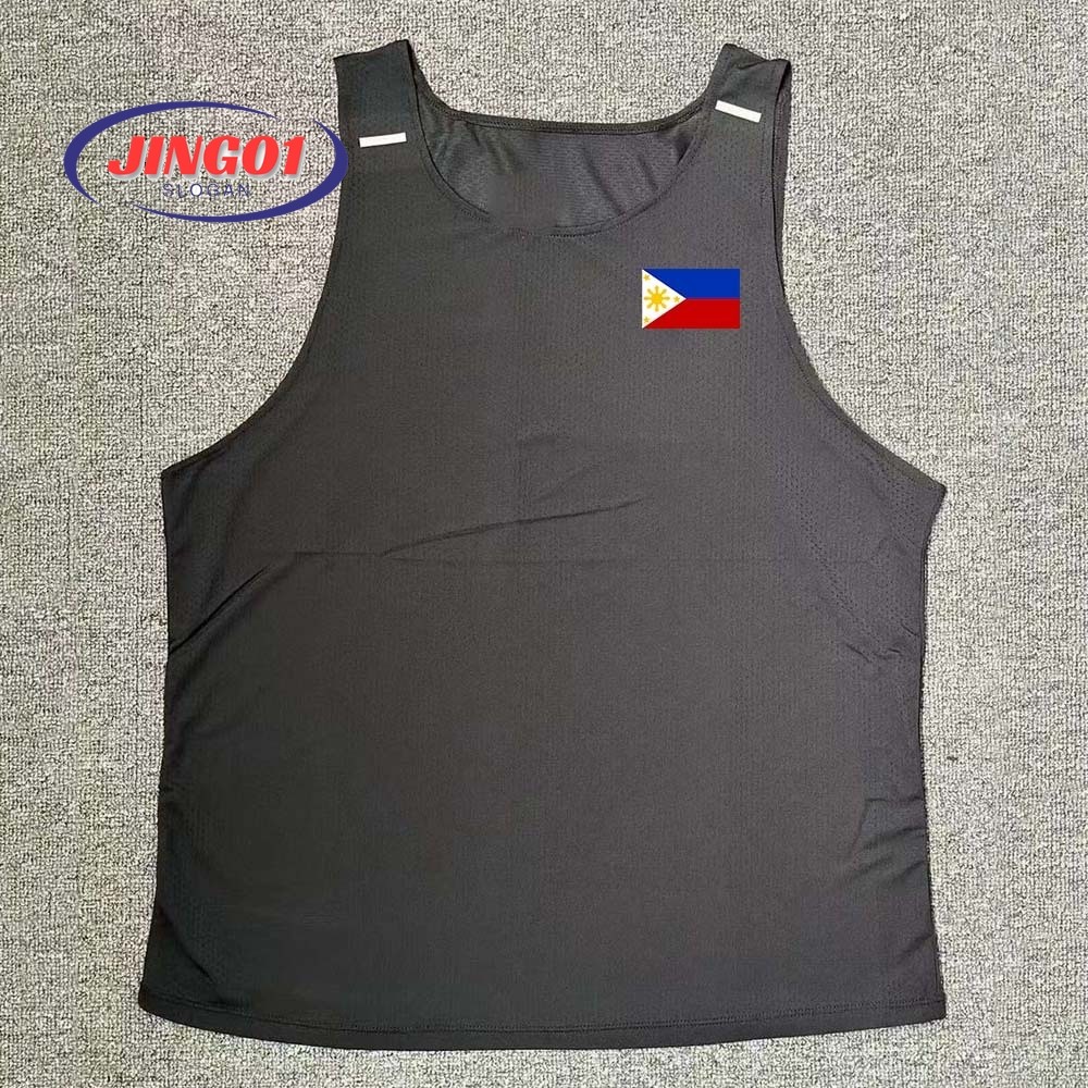 (JING01) Chạy Bộ Thể Thao Tank Top Nam Chạy Singlet Nhanh Khô Singlet Co Giãn Thể Thao Chạy Bộ Thể D