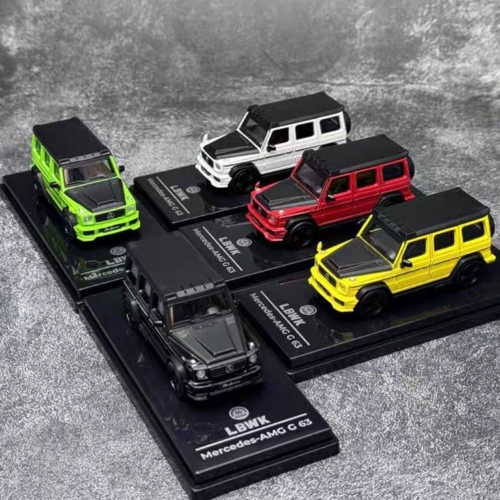 PARA 1 / 64 Mercedes-Benz G63 LBWK Sửa Đổi Hợp Kim Rộng Tĩnh Xe Mô Hình Quà Tặng Đồ Trang Trí