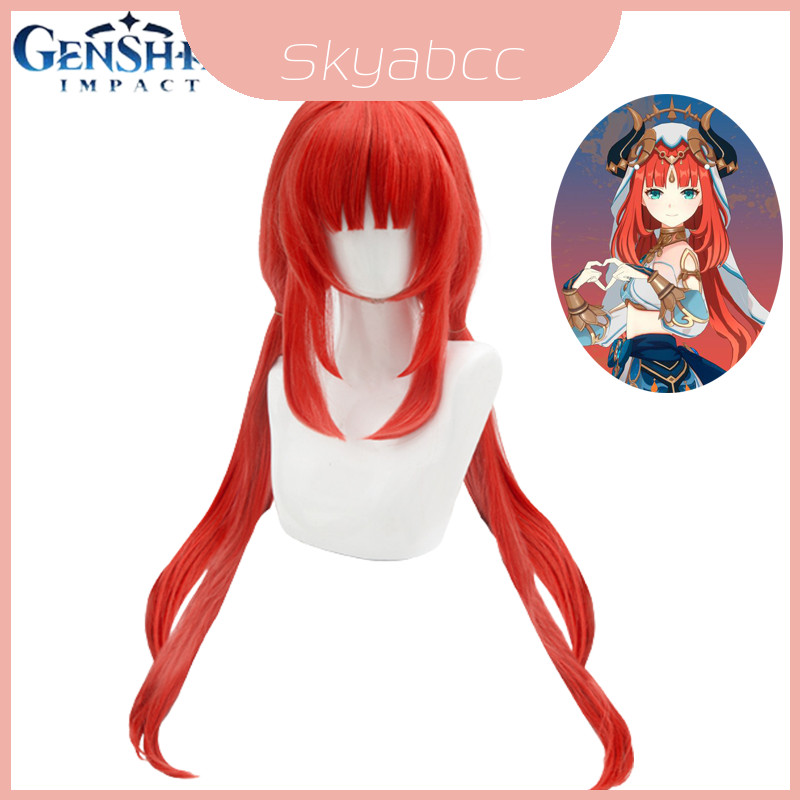 Genshin Impact Nilou Cosplay Tóc Giả Cho Halloween Và Carnival