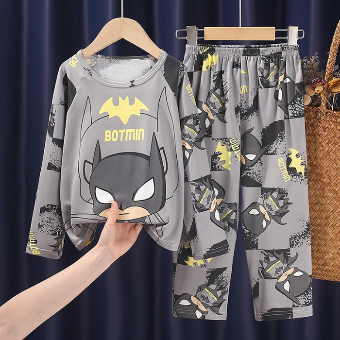 2026 New Year Edition Affordable Kids Kid Long Sleeve Round-Neck Sleepwear Casual Spiderman Boy's or