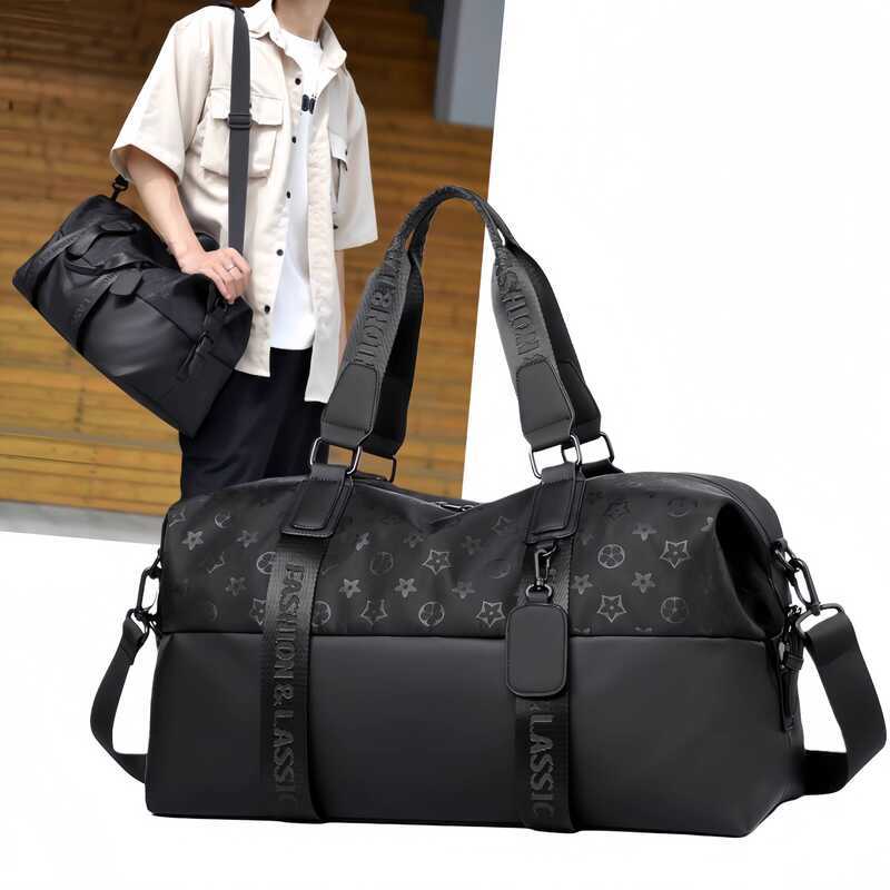 Túi Du Lịch Nam Thời Trang Kinh Doanh Lên Máy Bay Túi Xách Khô Ướt Tách Một Vai Messenger Túi Tập Gym Túi Duffel Khoảng Cách Ngắn