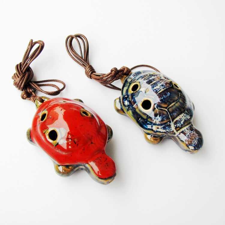 Nhỏ Ocarina 6 Lỗ Người Mới Bắt Đầu Học Sinh Alto C-Key Sáu Lỗ Gốm ac Ocarina Sáo Nhạc Cụ Trẻ Em