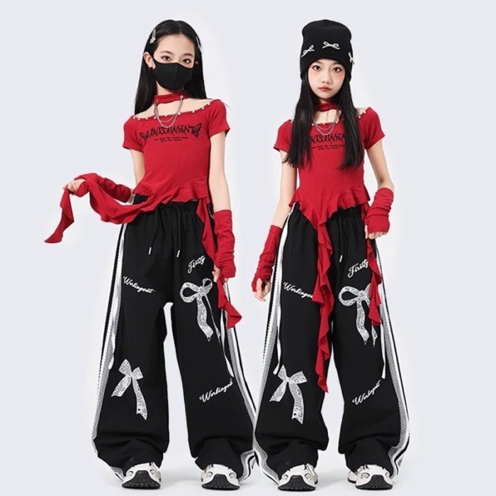 JBSTOF Sweet Style Jazz Dance Outfit Cho Bé Gái - Thời Trang & Thoáng Mát Cho Nhảy Múa Nhóm