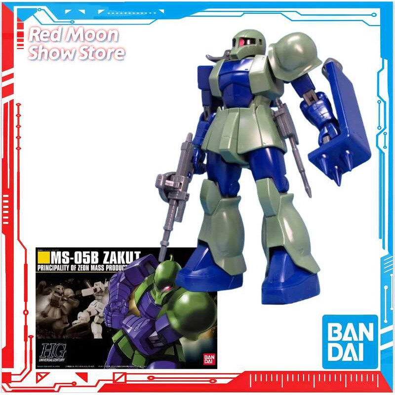 Bandai Có Hàng HGUC 064 1/144 MS-05 Zaku I Lắp Ráp Sản Xuất Đồ Chơi Quà Tặng Mô Hình Anime