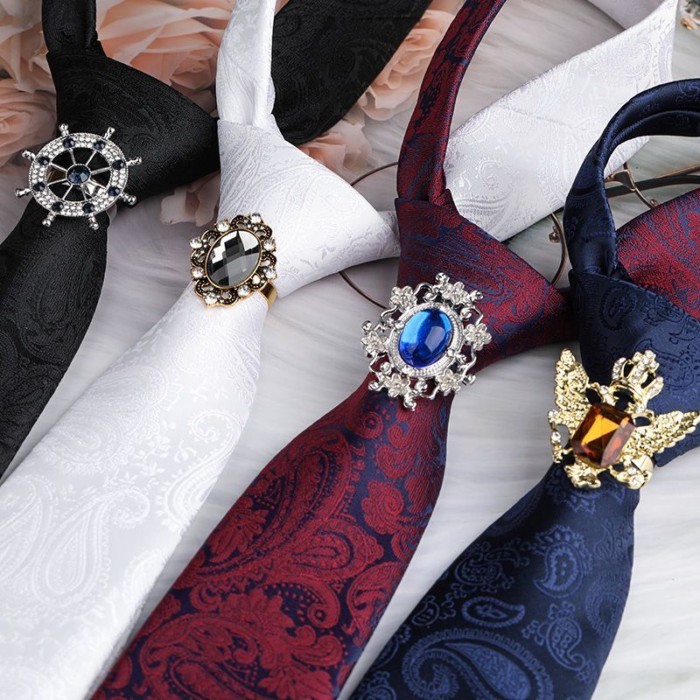 Cà vạt hoàng đế Jeweled, phù hợp công sở và phong cách retro