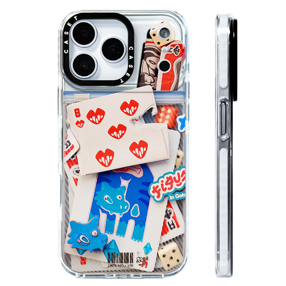 8-OF-HEARTS Minh Họa Ốp Lưng Tương Thích Cho IPhone 11 12 13 14 15 16 17 Pro Max 12 Mini Cover X XR 