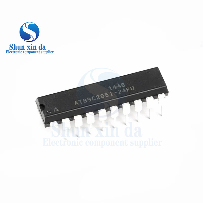 10 CÁI AT89C2051-24PU AT89C2051 -24PC -24PI DIP-20 Bộ vi điều khiển 8-bit MCU 2kB Flash 128B RAM 24 