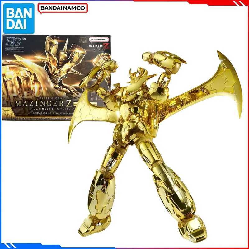 Bộ mô Bandai Mazinger HG 1/144, nhân vật anime MAZINGER Z phiên bản vàng.Mô hình đồ chơi Giáng sinh