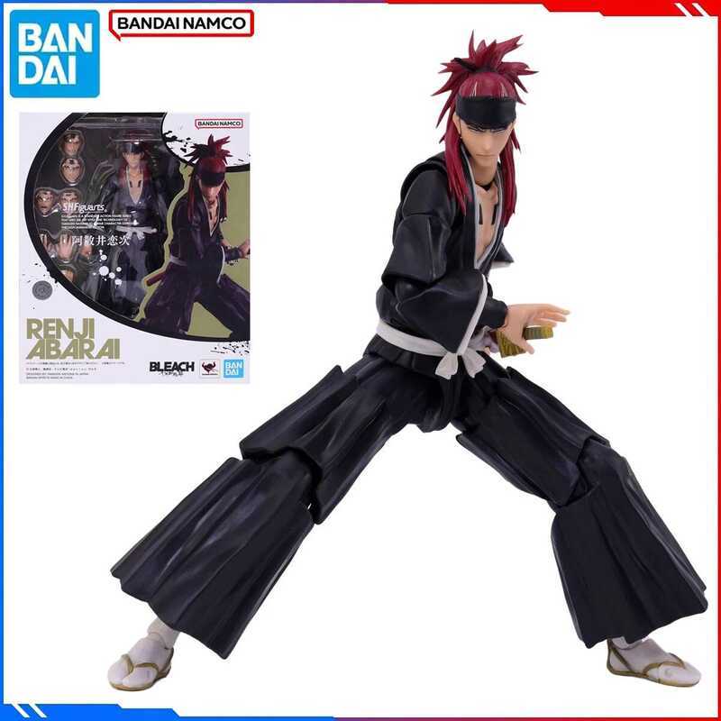 Bandai BLEACH Figure Kits S.H.Figuarts 1/12 Anime Figures Abarai Renji Action Model Toys Quà tặng ch