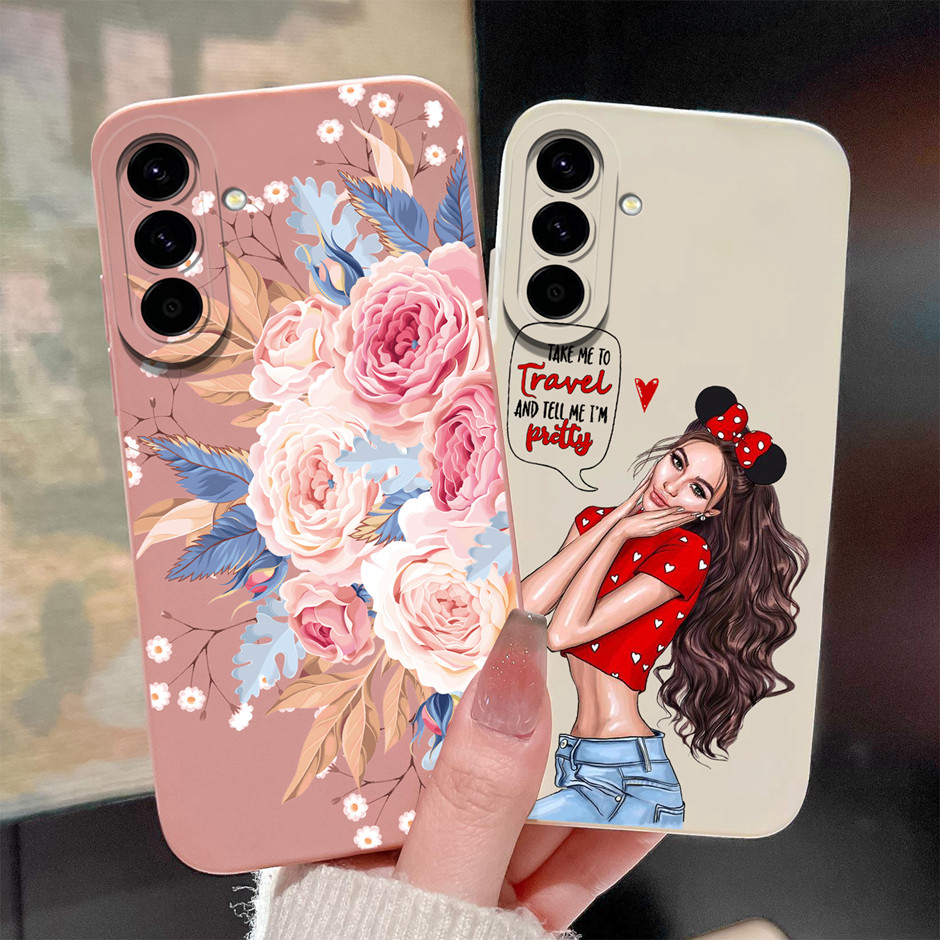 Dành Cho Samsung Galaxy A57 A37 Ốp điện thoại Brilliant Flower Girl Vỏ Silicon Mềm Lỏng Cho SamsungA