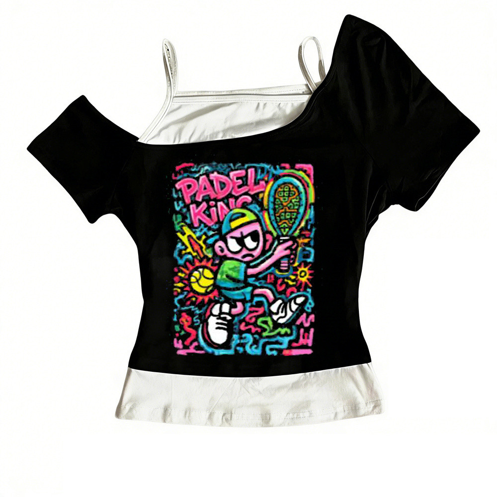 Padle Crop Top Y2K Gyaru Shoujo Cut - Thời Trang Mùa Hè