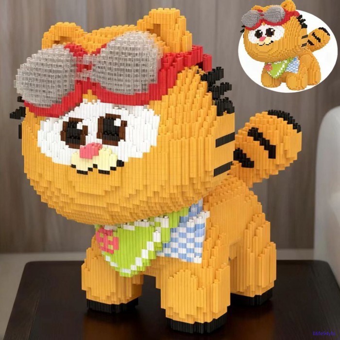 ☀️☀️ Garfield Compatible With Lego Blocks For Adults To Unzip Hand-assembled Educational Toy Orname