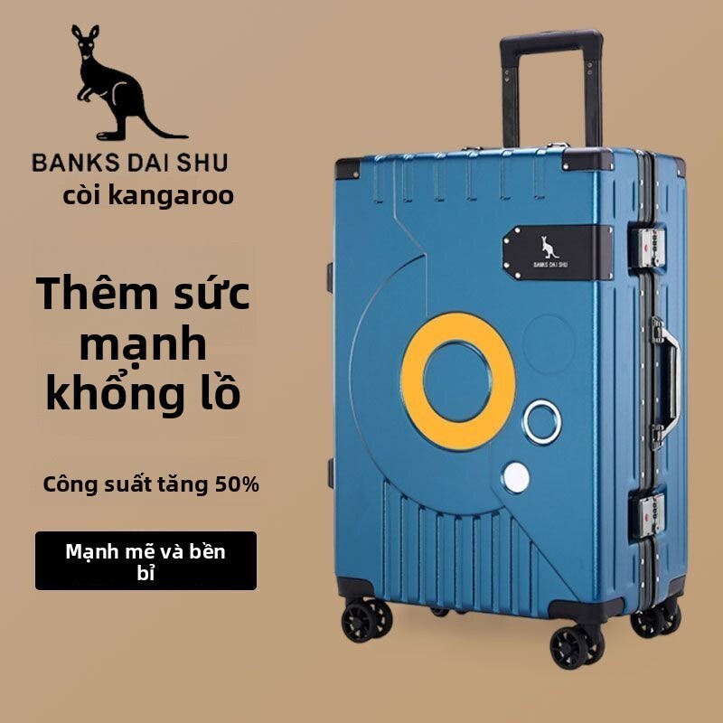 Vali nữ dày dặn mới 24inch bền và nhẹ, có khóa mật khẩu, kéo 26inch dung tích lớn, vali du lịch.