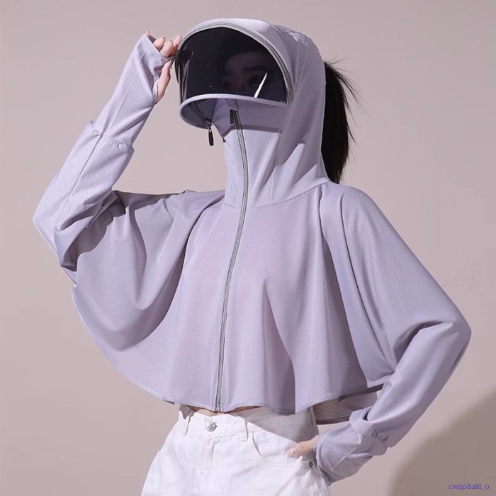 🌈🌈 Sun Protection Clothing For Women, New Summer Sun Protection Clothing, Anti-UV Cycling Ice Sil