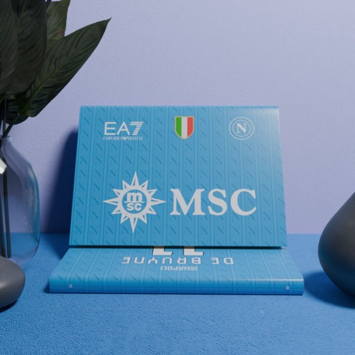 De Bruyne Napoli Jersey A5 đường ngang sổ tay giả da Buick ngựa trống sổ tay