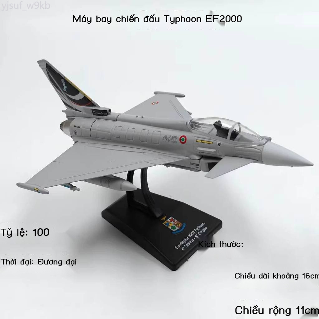 [HOT HIT] Mô hình hoàn thiện bằng hợp kim EF2000 Typhoon RO37 Lynx, chiến đấu, ném bom, máy bay vậ