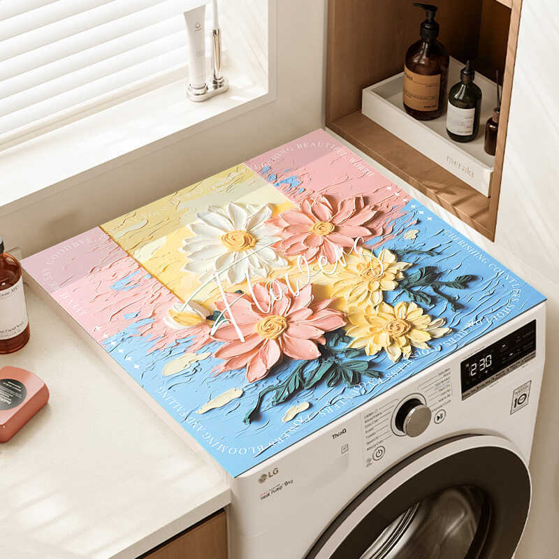 Mỹ Nhẹ Sang Trọng Lười Máy Giặt Thảm Tủ Lạnh Chống Bụi Thấm Hút Chống Bẩn Thảm Nhà Bếp Mặt Bàn Dra