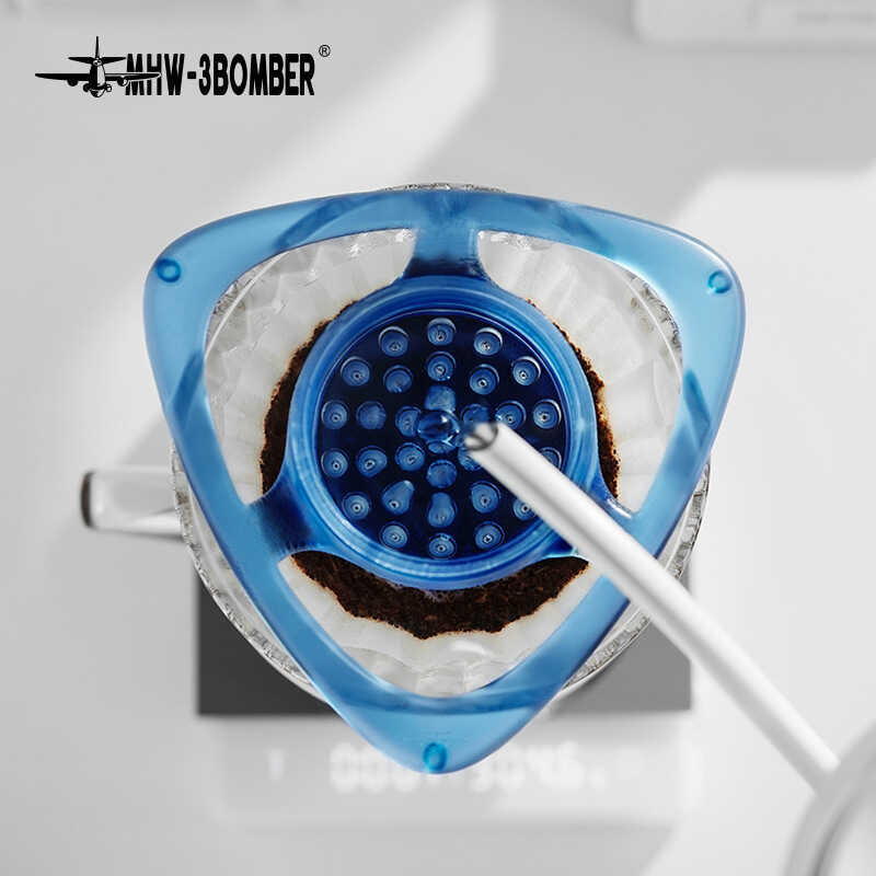 MHW Bomber Hand Brew Coffee Glass V60 Filter Cup Diverter đều nhỏ giọt Bộ lọc cầm tay chuyên nghiệp 