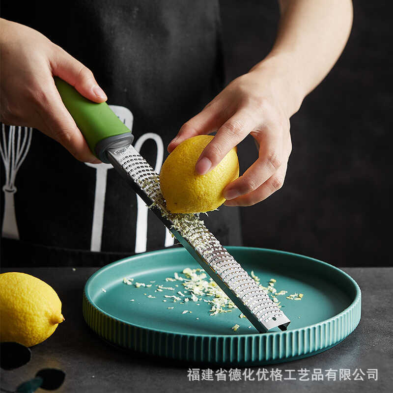 Thép không gỉ Grater Lemon Grater Grater Nướng Phô Mai Nghiền Phô Mai Sô Cô La Grater Đa Năng