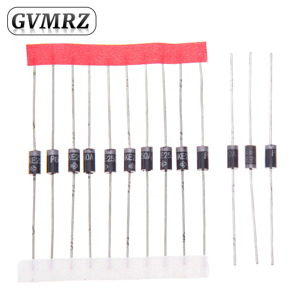 P6KE Series TVS Diode Kit Bộ ức chế điện áp thoáng qua một chiều để sử dụng công nghiệp & an toàn mạ