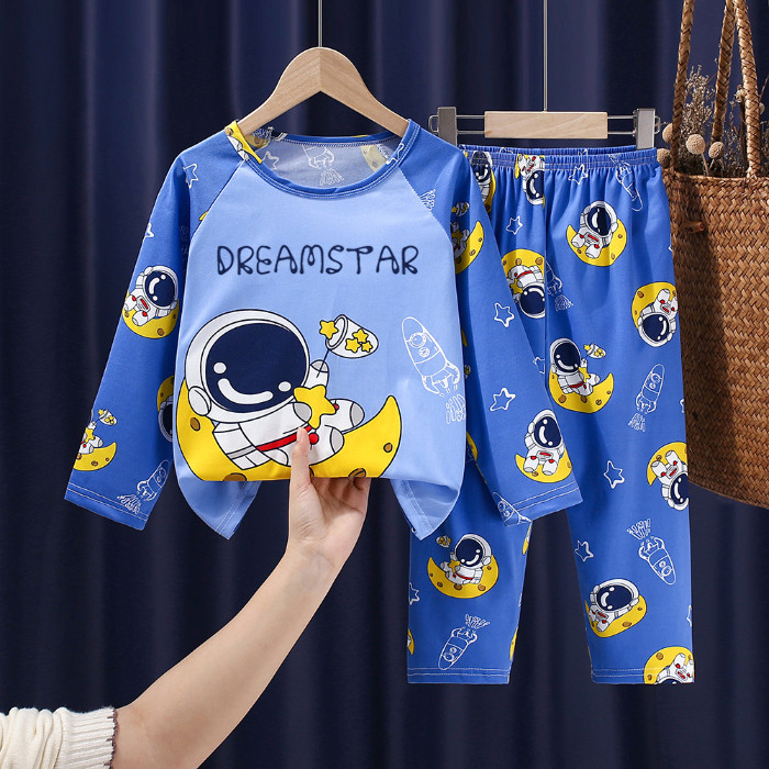 2026 New Year Collection Affordable Kids Sleepwear Boys or Girl's Long Sleeve Round-Neck Shin-chan C