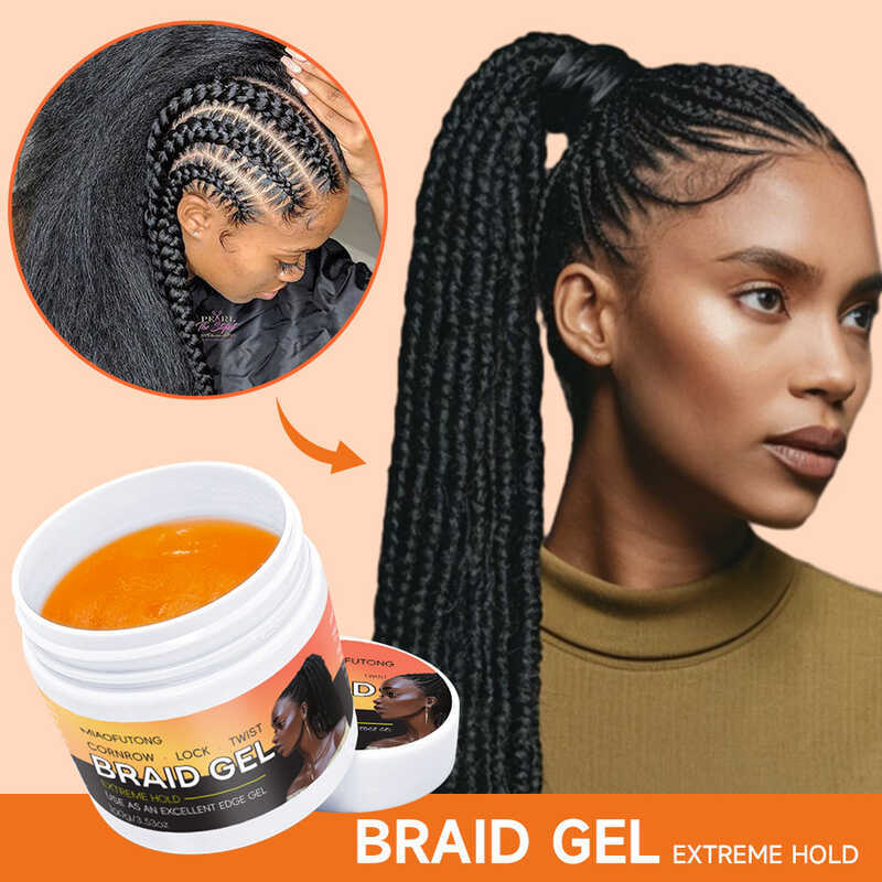 BRAID Bẩn BRAID Gel Cream Bện Tóc Dưỡng Ẩm Tạo Kiểu Bóng Dưỡng Ẩm BRAID Gel