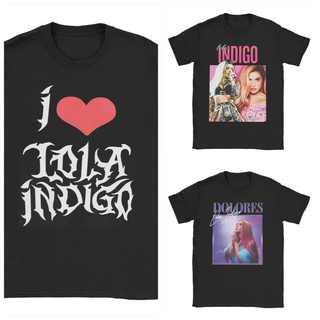 Lola 2026 Indigo Tour Merch - Áo cotton nam nữ hài hước, tay ngắn, phù hợp mọi kích cỡ