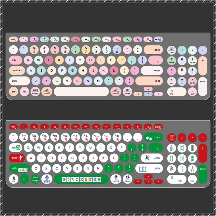 Thích hợp cho Logitech K780 Black Jue 325i Fude ik6650 Airlines K221 Bàn Phím Phim Bảo Vệ Phim Hoạt 