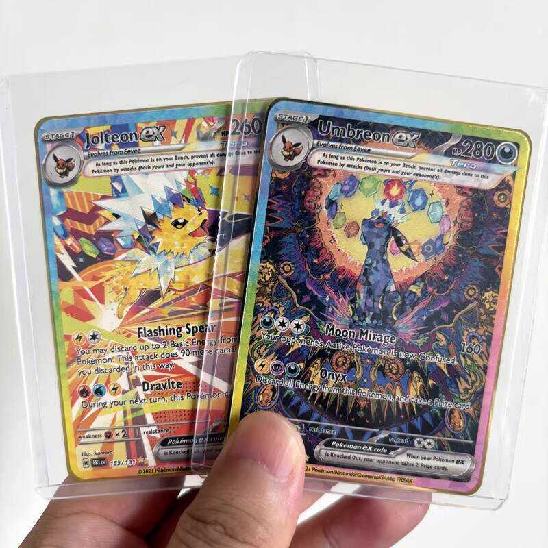 Trang chủ @ Thẻ kim loại Pokémon tự chế Zhu Zi Ling Mirror Evolution PRE Eevee Family Card Moon Fair