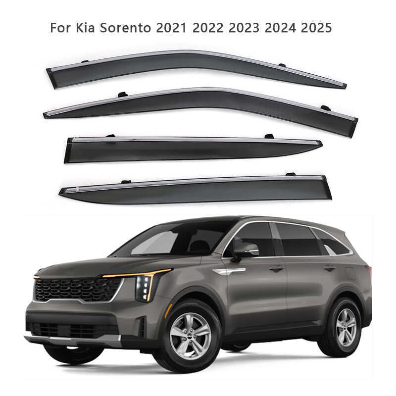 Dành riêng cho Kia 2021-2025 Sorento Sunny Rain Block Kia Sorento Window Deflector Lông mày chống mư