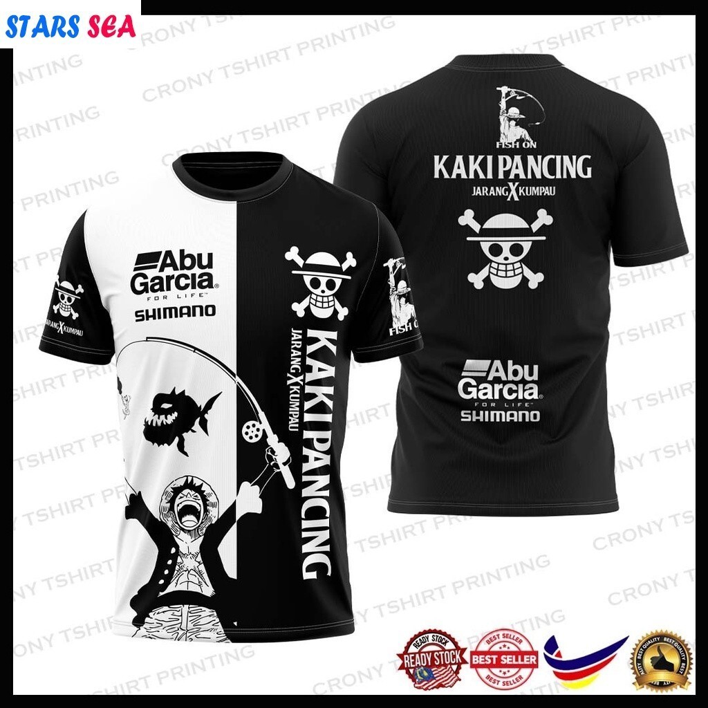 Áo sơ mi chân câu cá OnePiece Edition| Áo thun thăng hoa Kaki Pancing Rare X Kumpau One Piece Editio