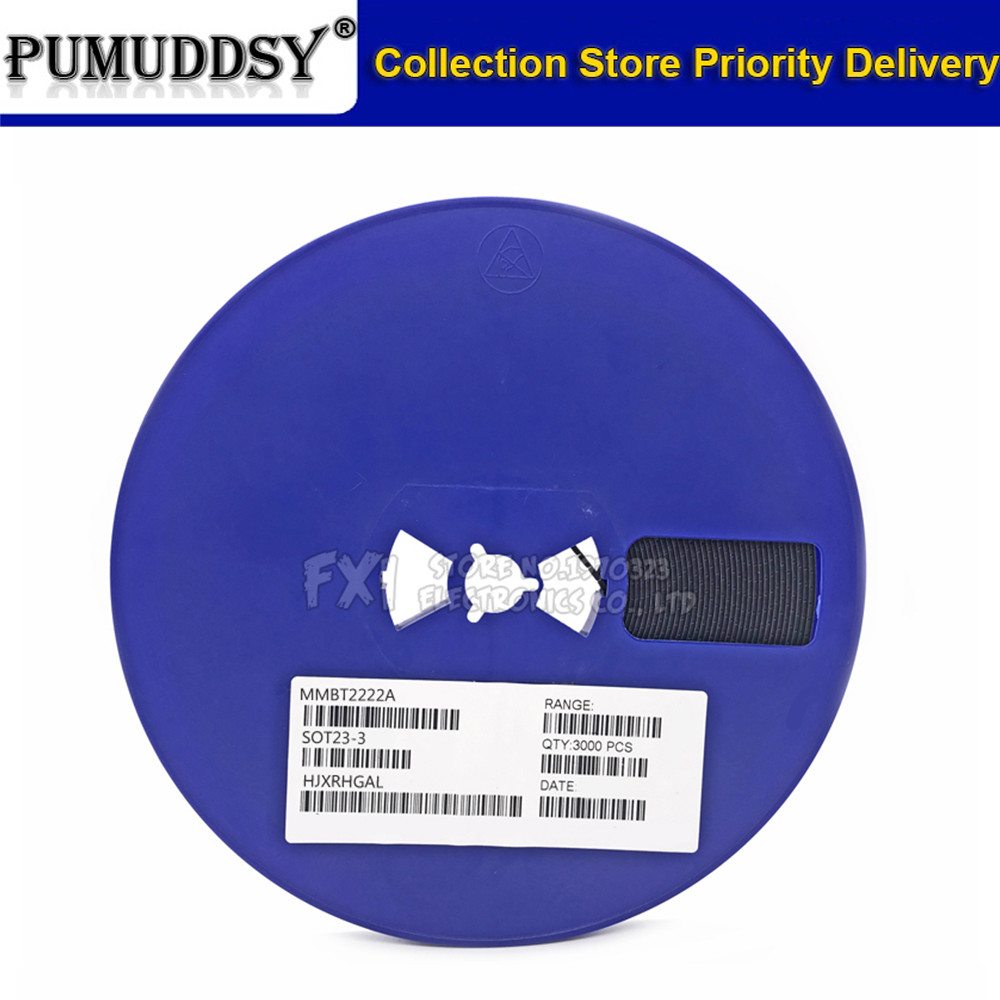 3000 chiếc MMBT2222A SOT-23 MMBT2222 2N222 SMD Đa Năng Transistor NPN 40V 0.6A shiiping mmbt2222