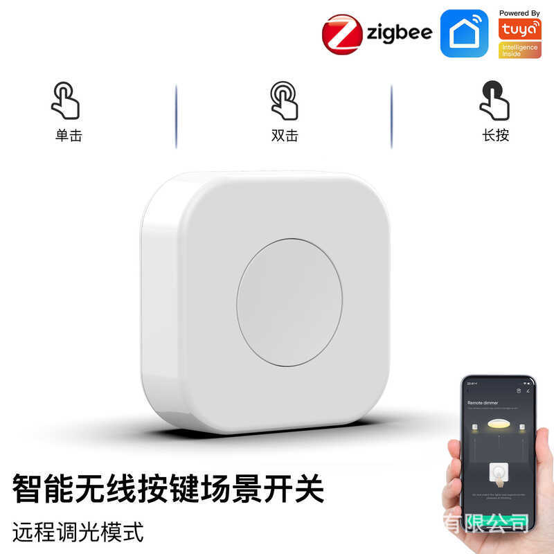 Graffiti zigbee Smart Home Switch Scene Free Sticker 1 Nút Điện Thoại Di Động Ứng Dụng Điều Khiển Từ