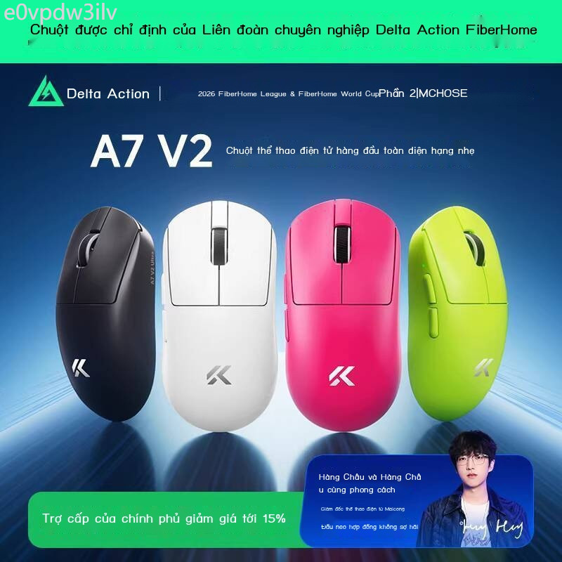 [HOT 2026] Chuột chơi game không dây Bluetooth MCHOSE A7 V2 Pro+ ba chế độ, siêu nhẹ, Ultra+3395