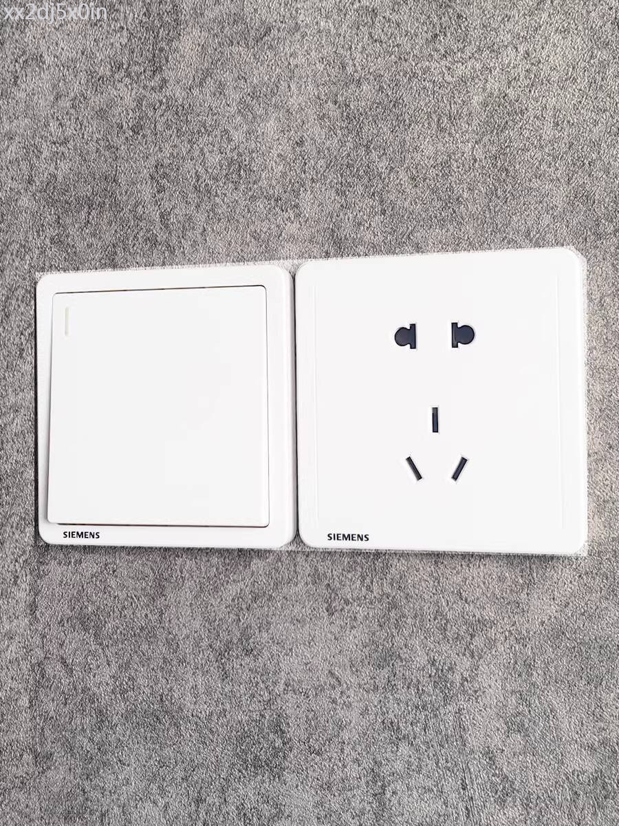 [SALE] Công tắc và ổ cắm Siemens, màu trắng cổ điển, năm lỗ có công tắc, USB, điều khiển kép, 16A,