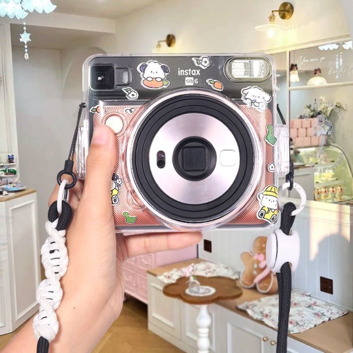 Túi đựng máy ảnh Fuji SQ1instax SQUARE SQ6 sq6 Vỏ cứng Bảo vệ pha lê trong suốt Chống trầy xước