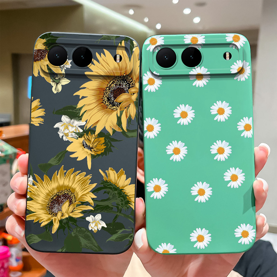 Dành Cho Tecno Spark 40 5G Vỏ Hoa rực rỡ Khủng Long Chất Lỏng Chống Rơi Bảo Vệ Silicon Chống Sốc Cho