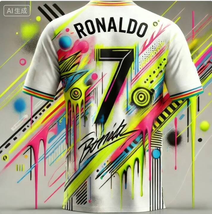 Tùy Chỉnh Miễn Phí CR7 GOAT - Áo Bóng Đá Thoáng Khí Oversized, Hè 2026