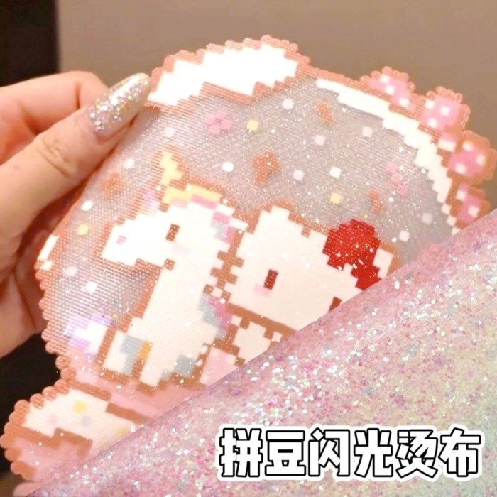 Đậu Sắt Vải Lấp Lánh Cầu Vồng Gradient Dày Lấp Lánh Vải Handmade DIY Lấp Lánh Lấp Lánh Vải Sequin