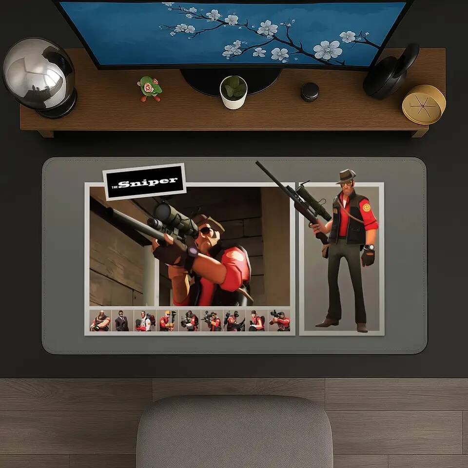 Team Fortress 2 Chuột Pad Chơi Thảm, Lớn XXL90x40cmx5mm, Khâu Để Bàn Thảm, Phụ Kiện Chơi Game, Phụ K